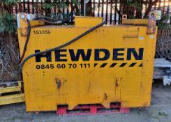 Hewden Diesel dispensing tank - L 2100 x W 1280 x H 1450mm - NO KEYS
