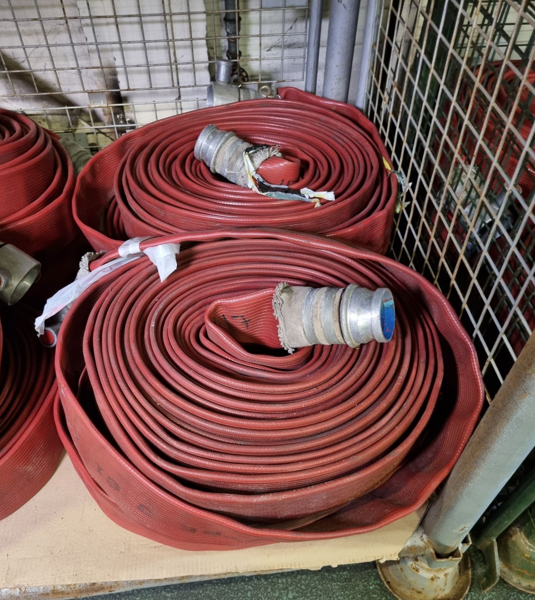 8x Angus Duraline 70mm lay flat hoses with couplings - approx 23 M in length - Image 3 of 5
