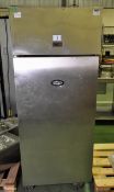Foster PROS 400L stainless steel single door refrigerator - W 700 x D 700 x H 1800mm