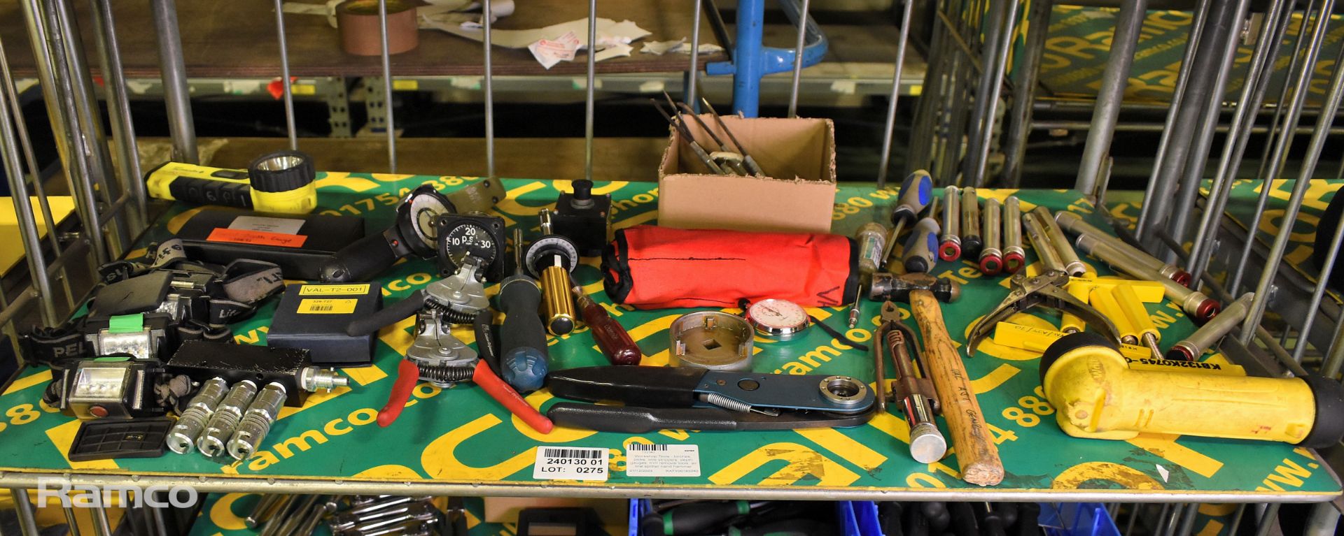 Workshop Tools - torches, picks, wire strippers, depth gauges, trim removal tools, air line splitter