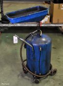 Waste oil collector with funnel - approx 50 litre