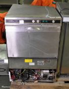 Hobart CHF40 Ecomax undercounter dishwasher - W 600 x D 600 x H 830mm - PANELS MISSING