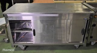 Moffat SpecVC wheeled prep table with underneath storage - W 1620 x D 680 x H 900mm