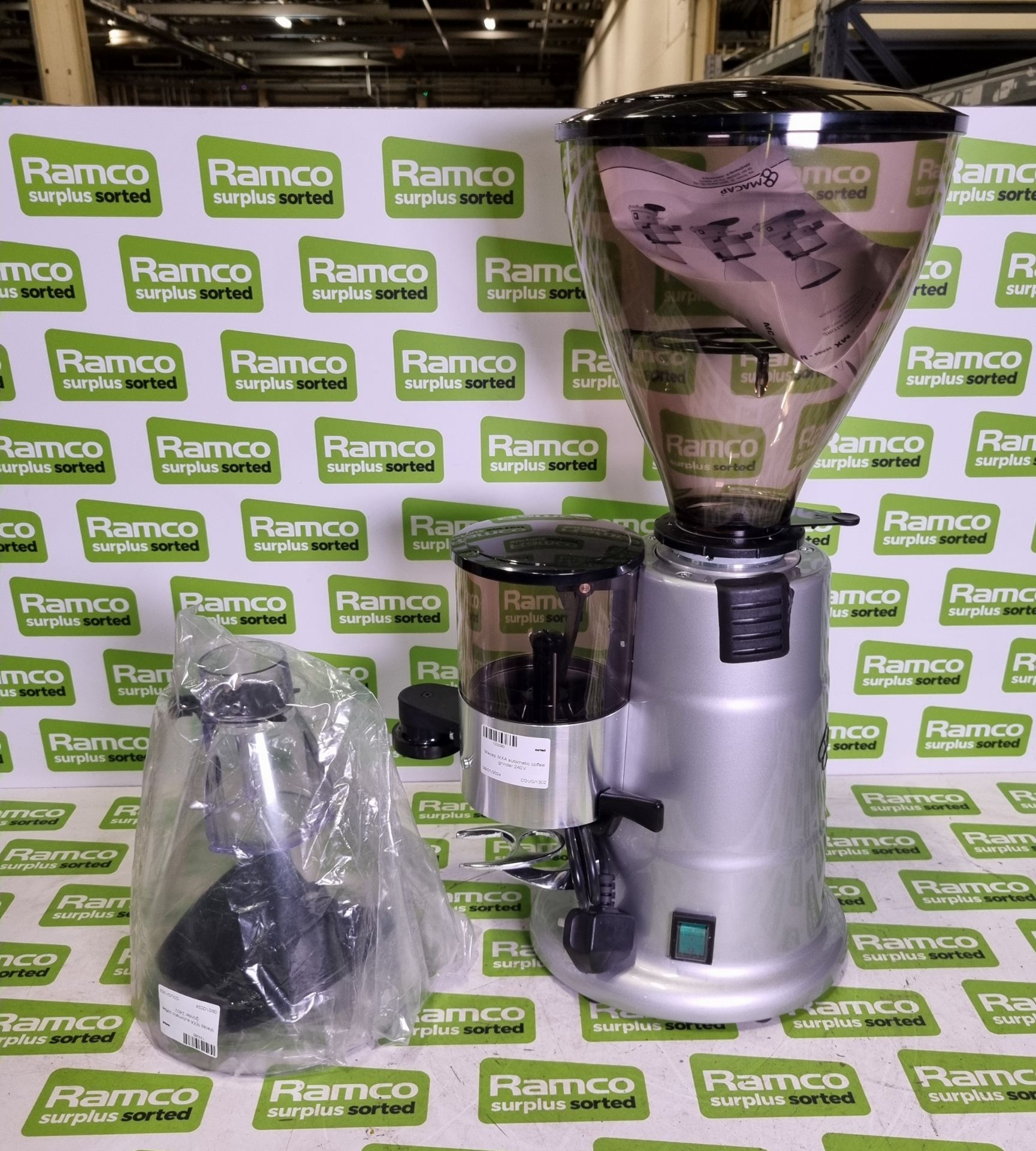 Macap MXA automatic coffee grinder 240V