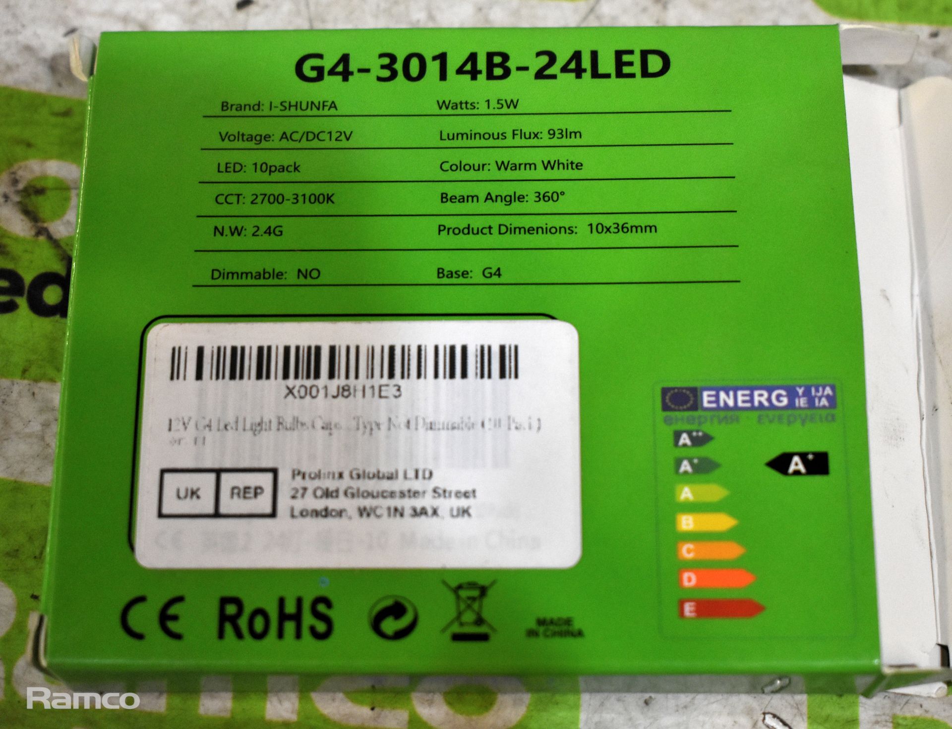 25 boxes of Shunfa G4-3014 B-24 LED bulbs - 10 per box - Bild 4 aus 5