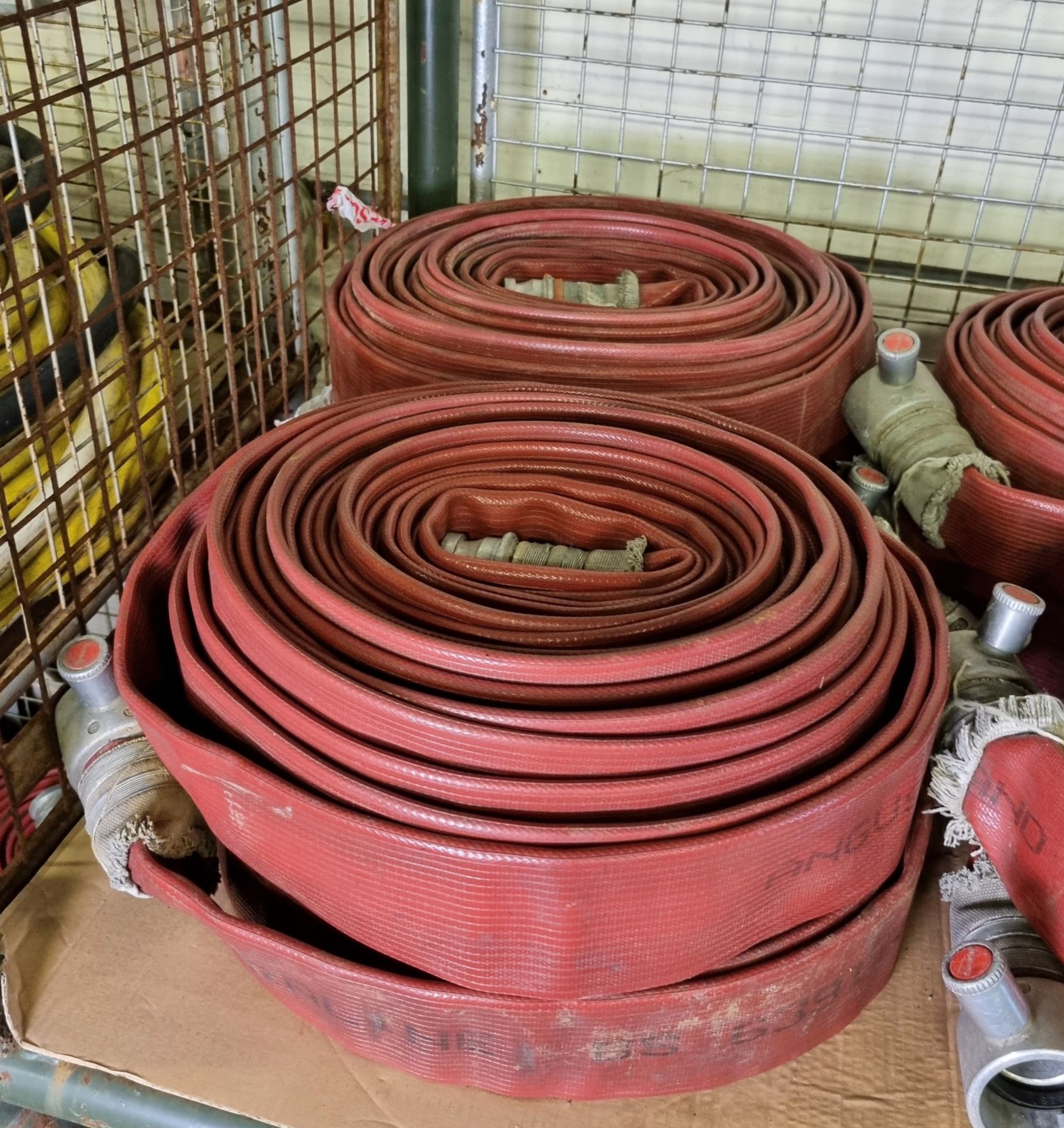 8x Angus Duraline 70mm lay flat hoses with couplings - approx 23 M in length - Bild 4 aus 5