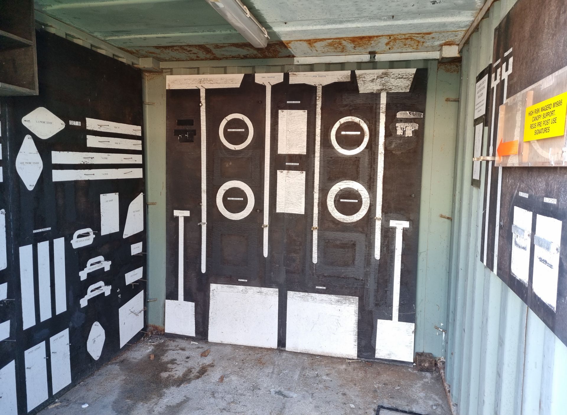 10 Foot shipping container - with external power hook up - see pictures for condition - Image 3 of 11