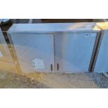 Stainless steel 2 door wall cabinet - L 1200 x W 350 x H 750mm