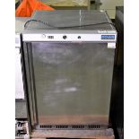 Polar CD080 undercounter fridge - W 600 x D 590 x H 840mm