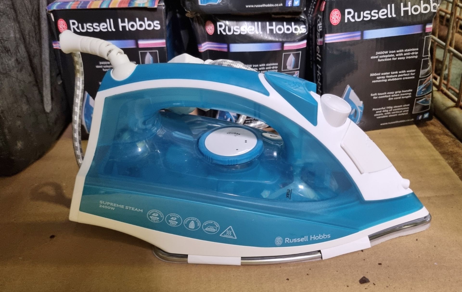 Russell Hobbs Supreme irons, Bathroom lighting fixture, Water canteens - see description for details - Image 6 of 8
