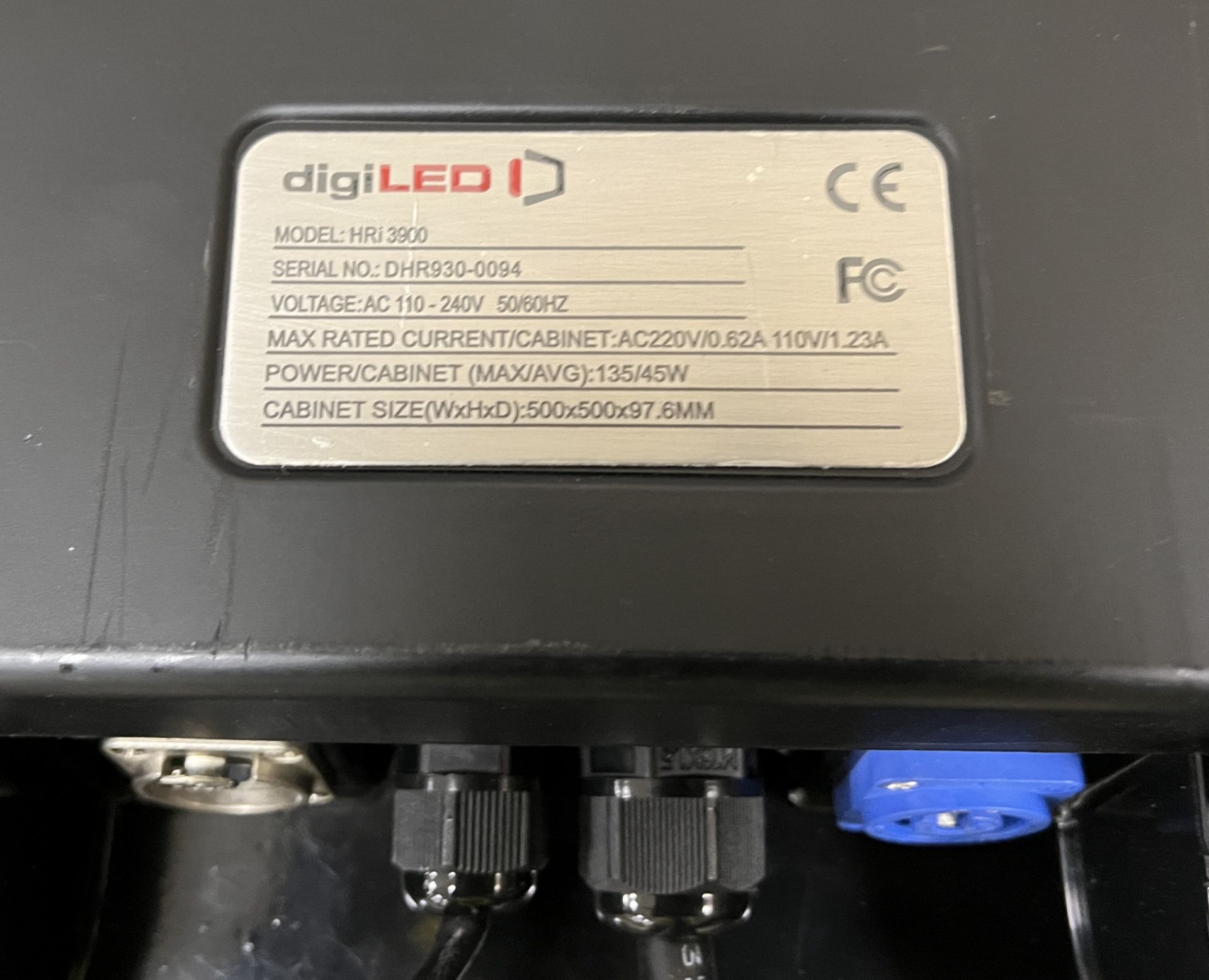 Digi LED HRI3900 kit - 120 LED tiles housed in 20 wheeled flight cases - see description for details - Image 43 of 196