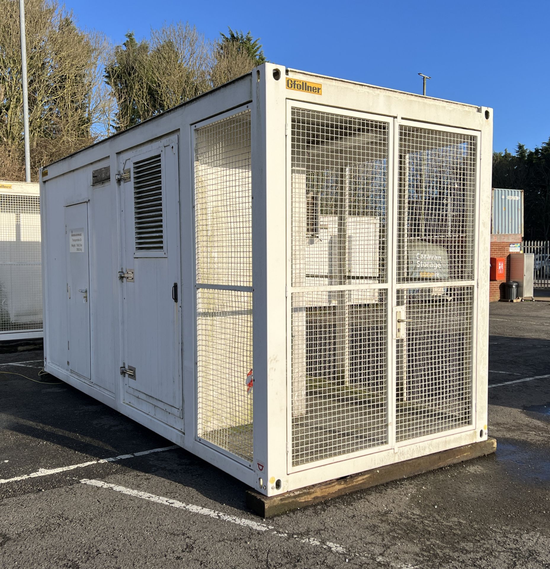 20ft insulated ISO container - L 4900mm + 1160mm caged section x W 2440mm x H approx 3100mm - Image 2 of 26