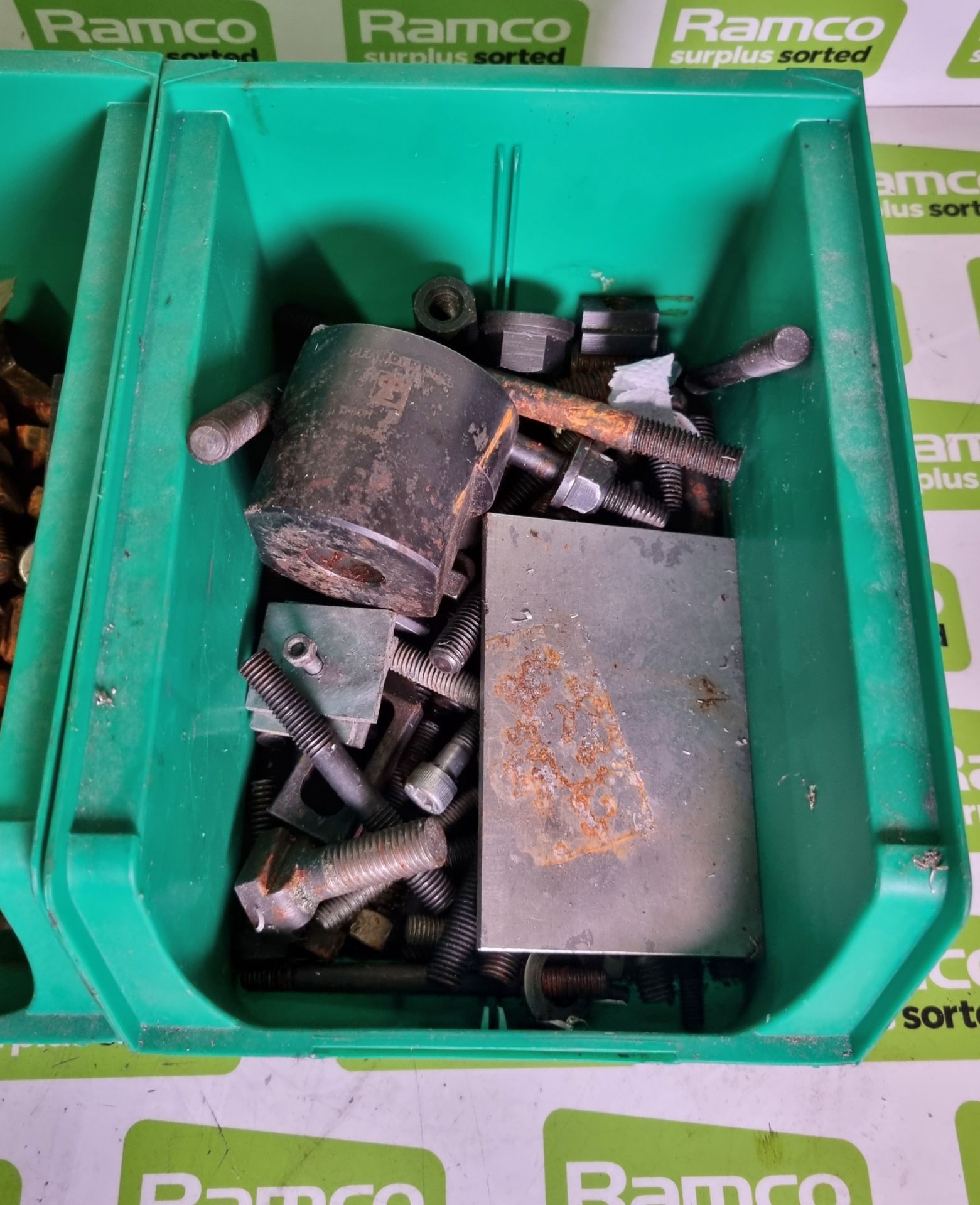 Workshop tools - nuts, bolts, studs, T-clamp bolts and spanners - Image 2 of 5