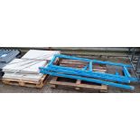Workshop racking - 3x uprights and 12x shelf panels