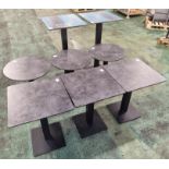 9x Extrema tables - see description for details