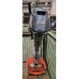 Yamaha F20BMH four stroke outboard motor - Serial No: 1004009