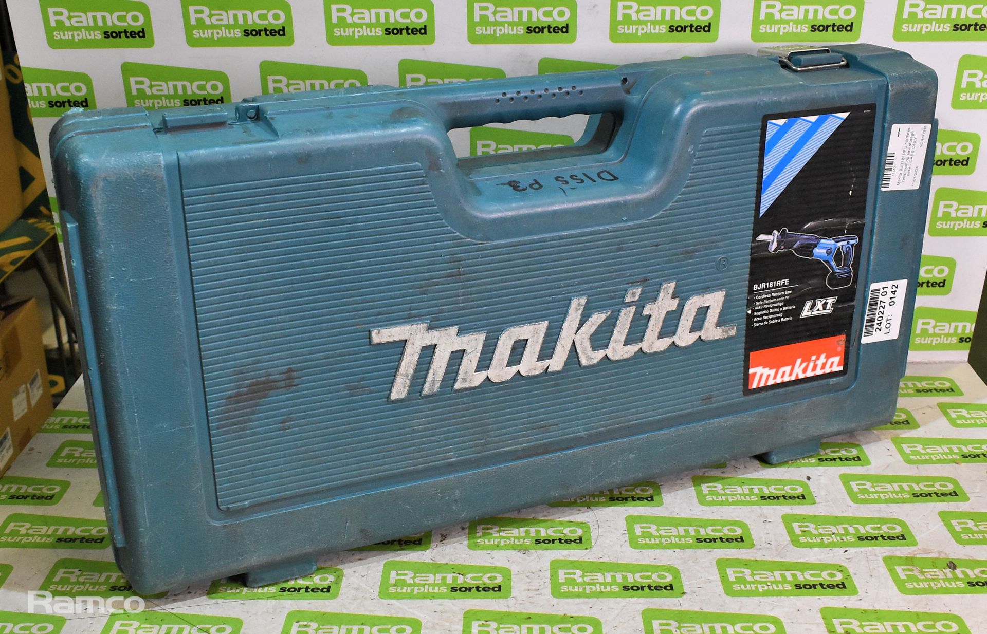 Makita BJR181RFE cordless reciprocating saw storage case - EMPTY CASE ONLY - Image 2 of 2