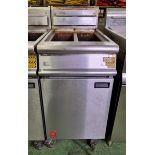 Falcon G3845 stainless steel twin tank twin basket gas fryer - W 450 x D 850 x H 1100mm - NO BASKETS