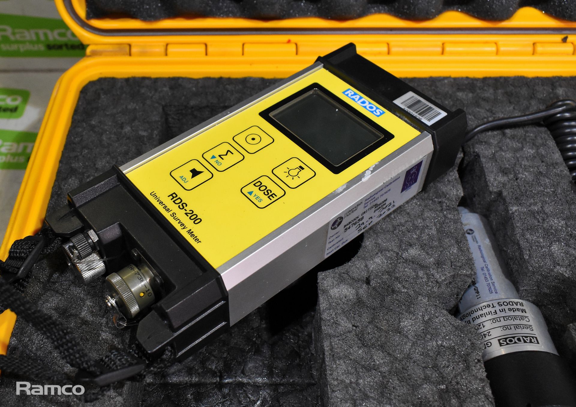 Rados RDS-200 universal survey meter, Rados GMP-11 sensor, 2x Siemens MK2.3 dosimeters - Image 3 of 11