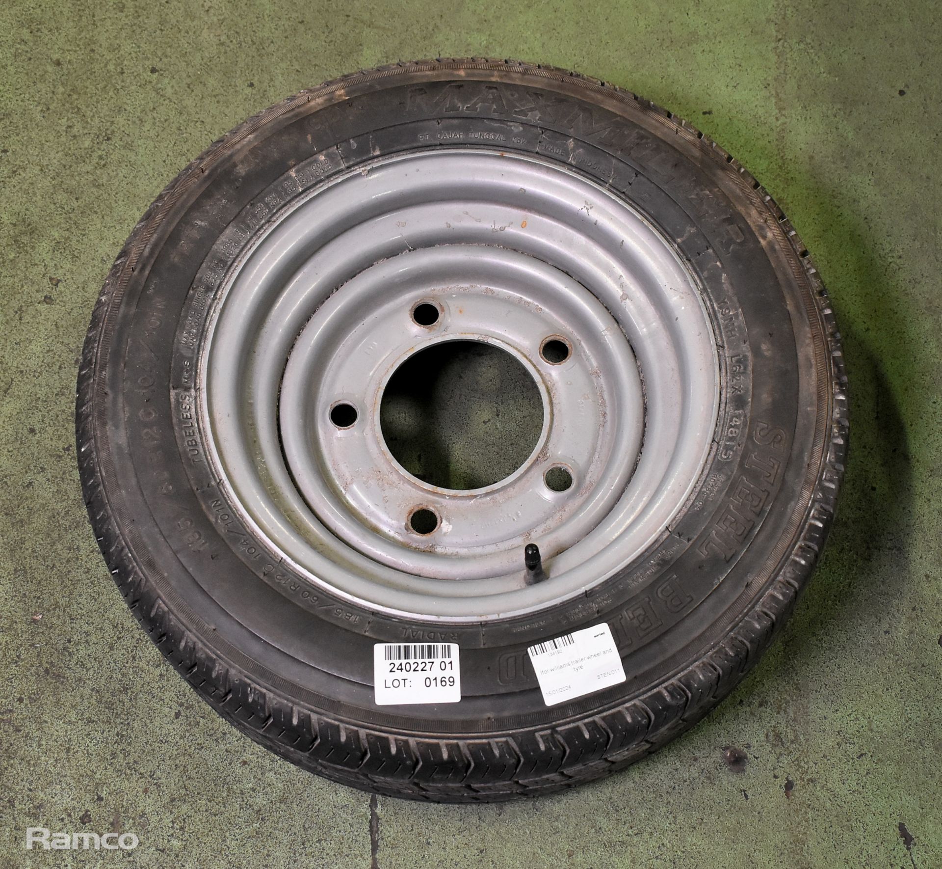 Ifor williams trailer wheel and tyre