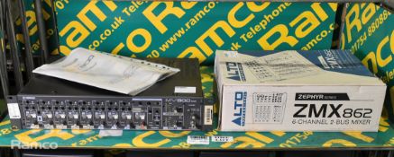 ALTO Pro ZMX862 6-channel 2-bus mixer, Yamaha MV800 audio mixer