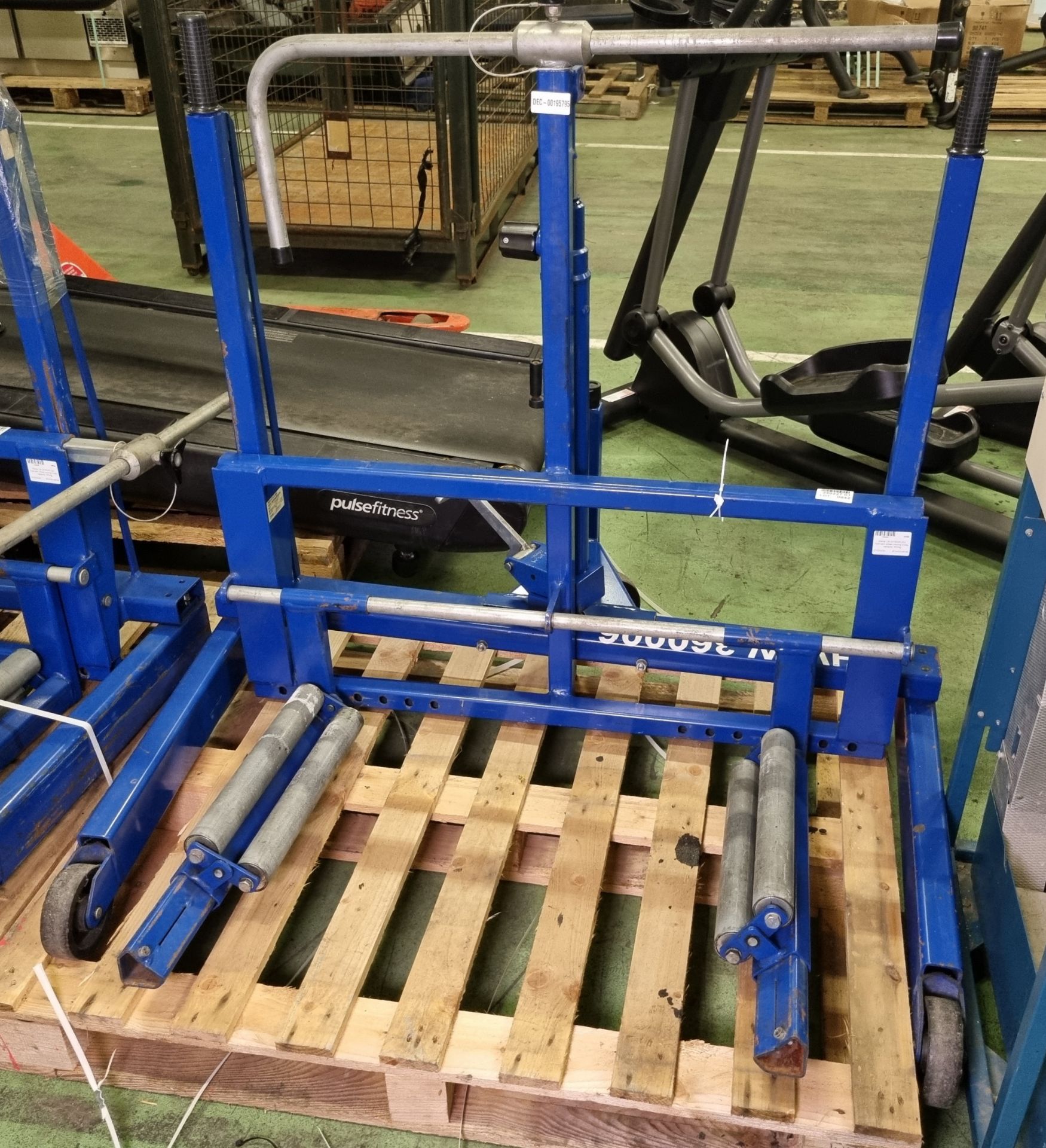 Weber UK WT500 FLEX hydraulic wheel moving trolley - capacity: 500kg