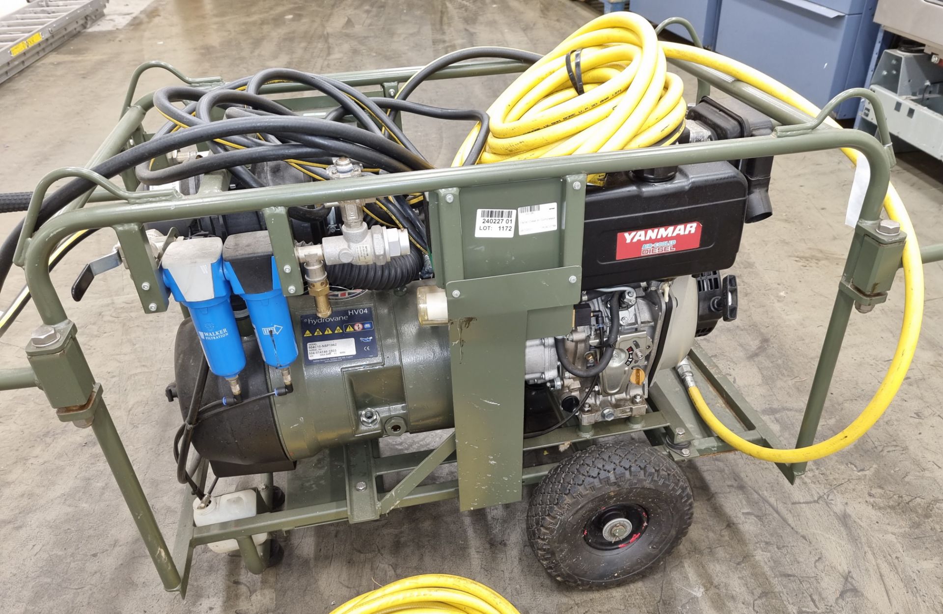 Factair Diesel Mobile Air Compressor - see description for details - Image 2 of 16