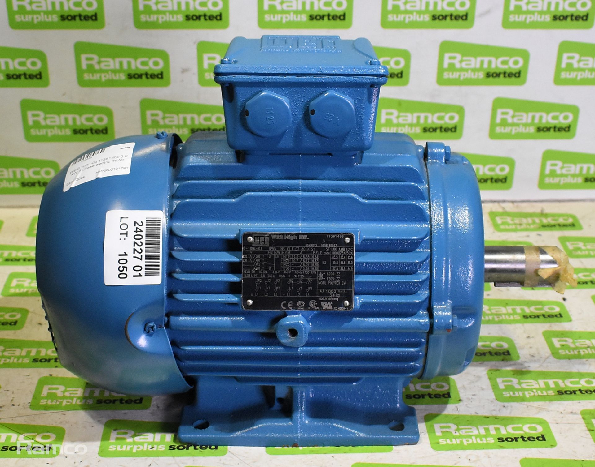 WEG 100L-04 11361469 3.0 kW 3 phase electric motor