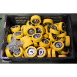 Yellow 100mm castors