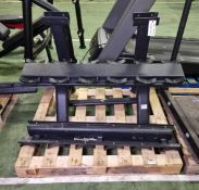 Dumbbell rack - W 1230 x D 650 x H 900 mm - MISSING BOLTS