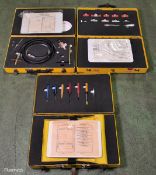 Engineers toolkit in composite cases - tool insertion and extraction tools, crimping tool