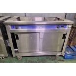 Victor mobile bain marie hot cupboard - 220/240V - missing pans - W 1280 x D 670 x H 900 mm