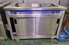 Victor mobile bain marie hot cupboard - 220/240V - missing pans - W 1280 x D 670 x H 900 mm