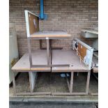 3x Wooden benches - see description for details