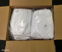 2x boxes of Tyvek overshoes with PVC soles and elasticated ankle 14" - 10 x 10 pairs per box