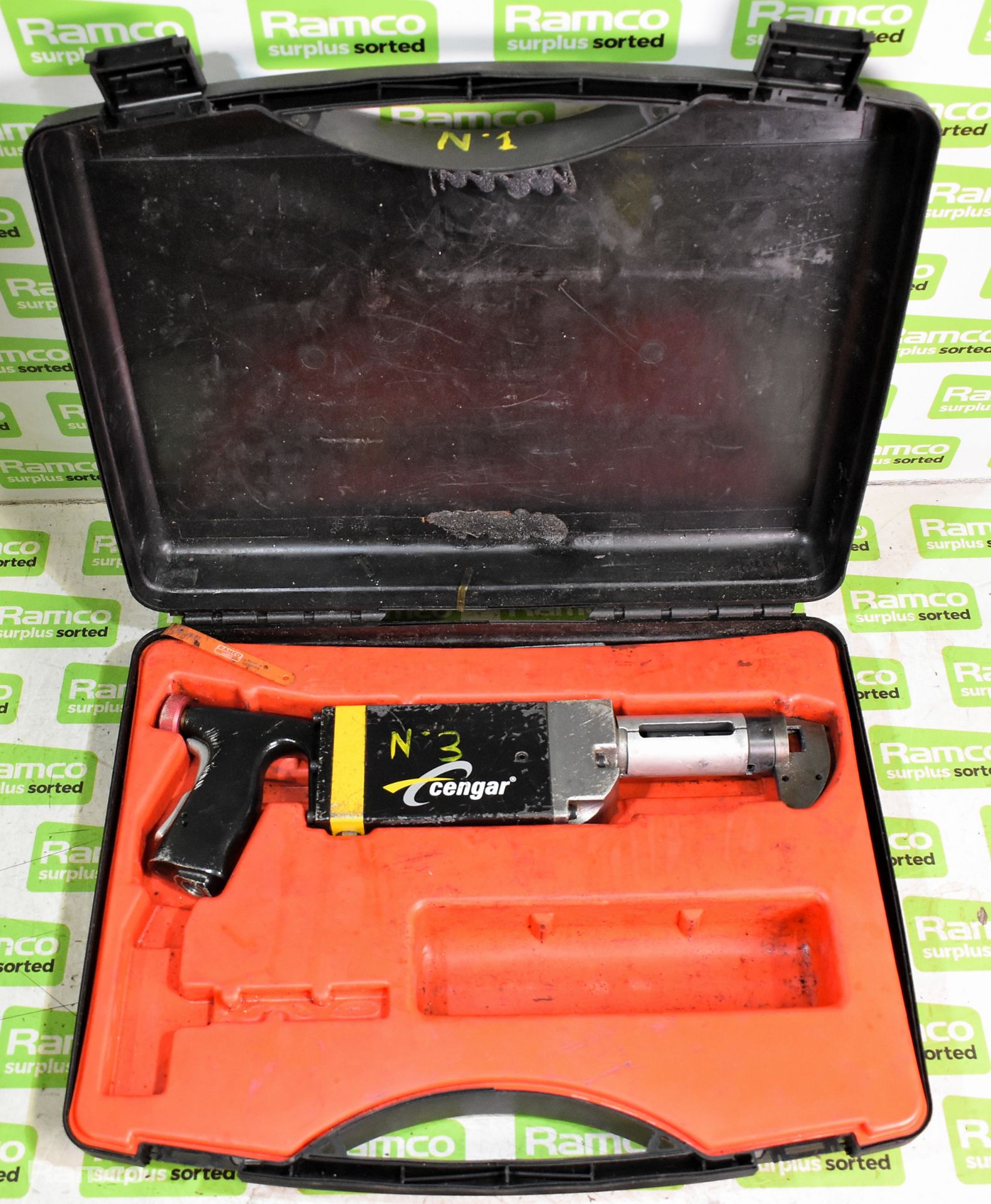 Cengar CL 50/75 pneumatic reciprocating saw in plastic case - Image 2 of 7