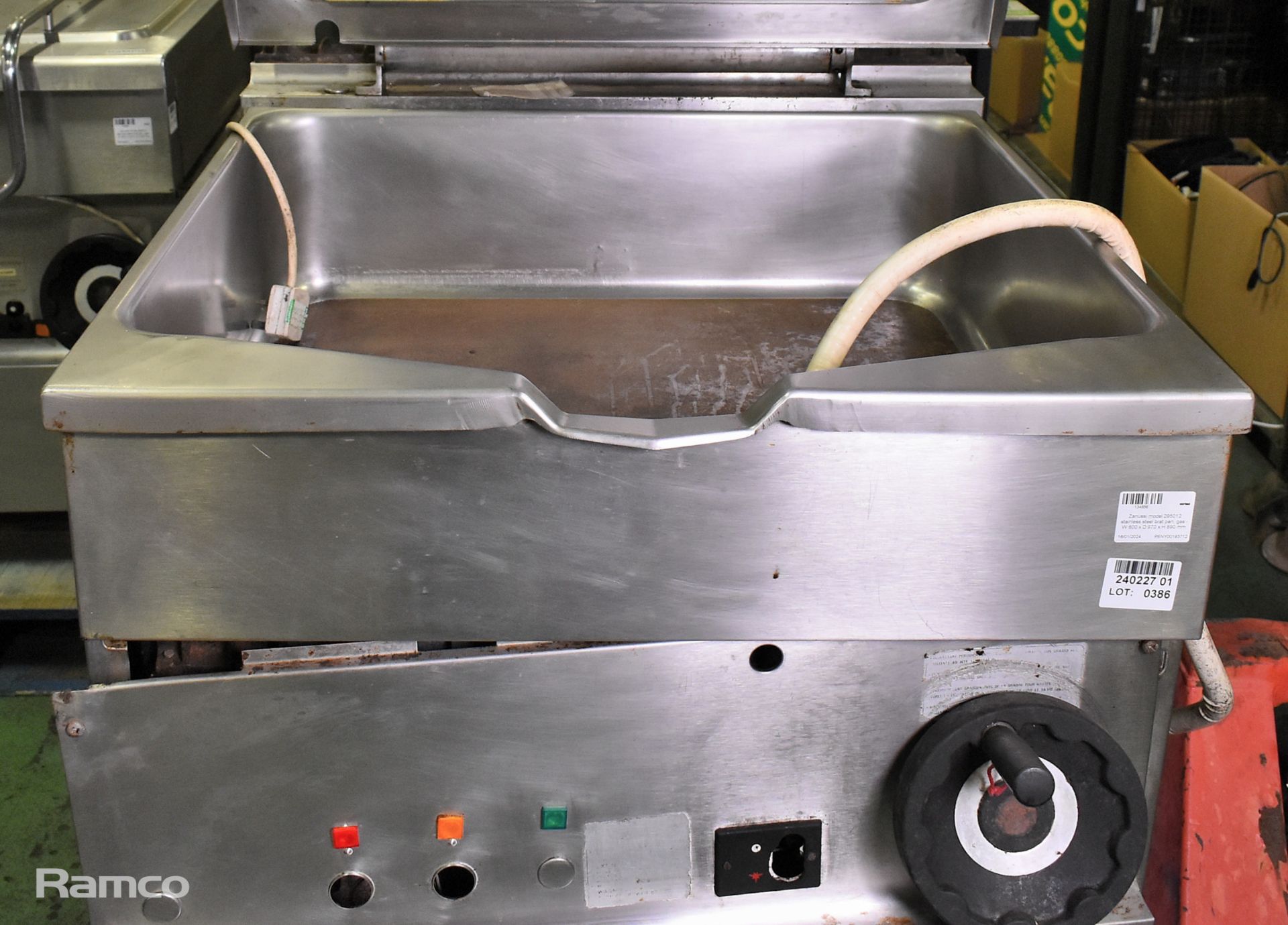 Zanussi model 295012 stainless steel bratt pan, gas - W 800 x D 970 x H 890 mm - Image 2 of 7