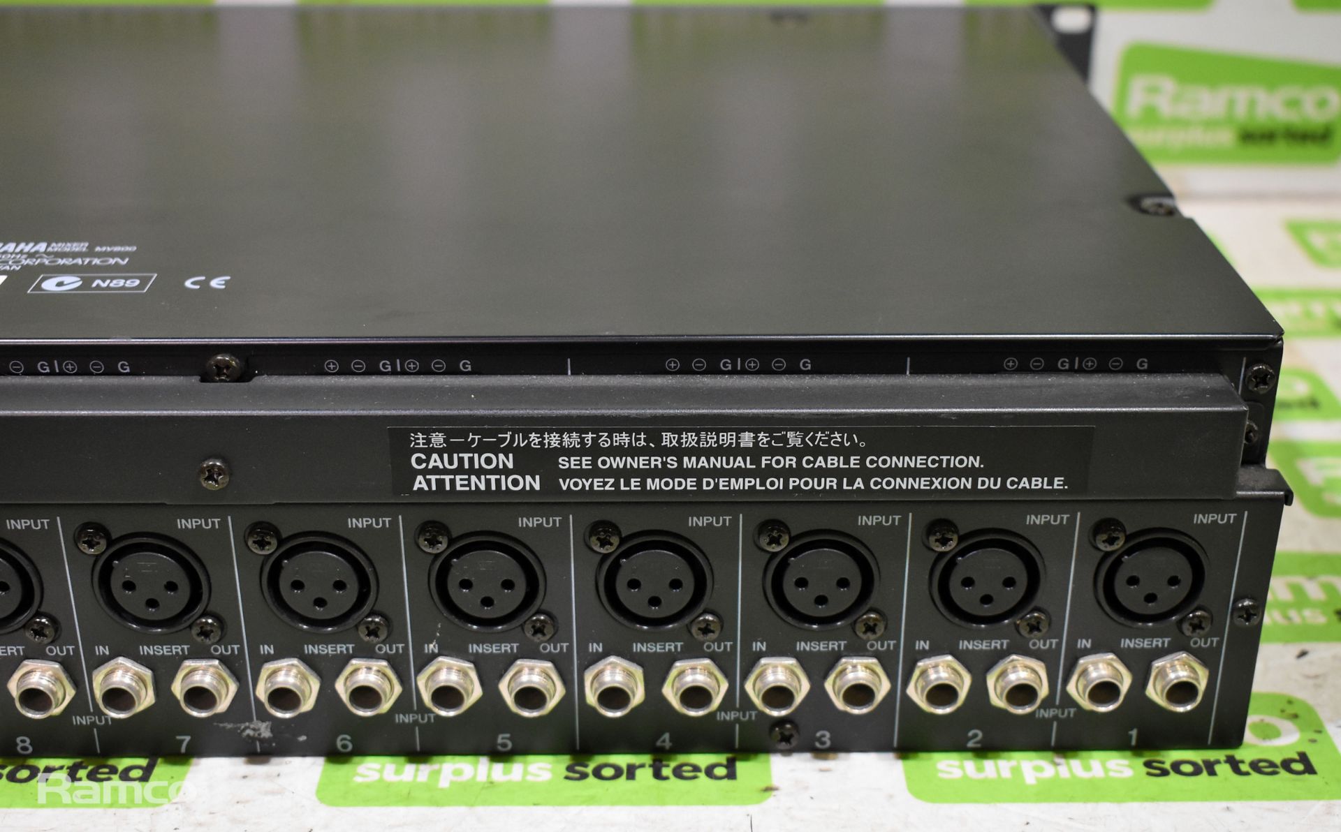 ALTO Pro ZMX862 6-channel 2-bus mixer, Yamaha MV800 audio mixer - Image 6 of 12