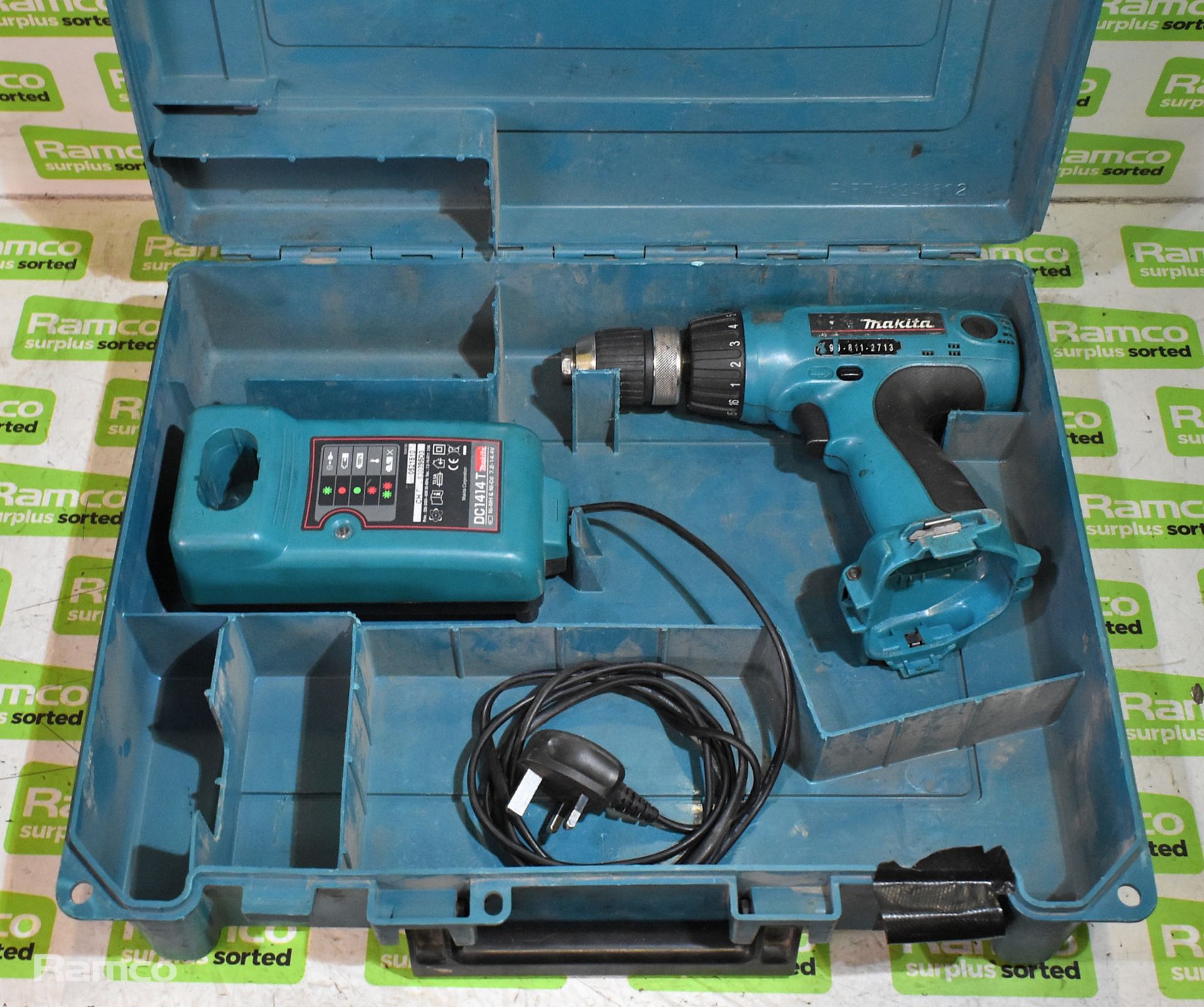 Makita 6317D cordless drill - DC1414F charger - 2 x 12V batteries - case, 2x Makita 6317D drills - Bild 10 aus 12