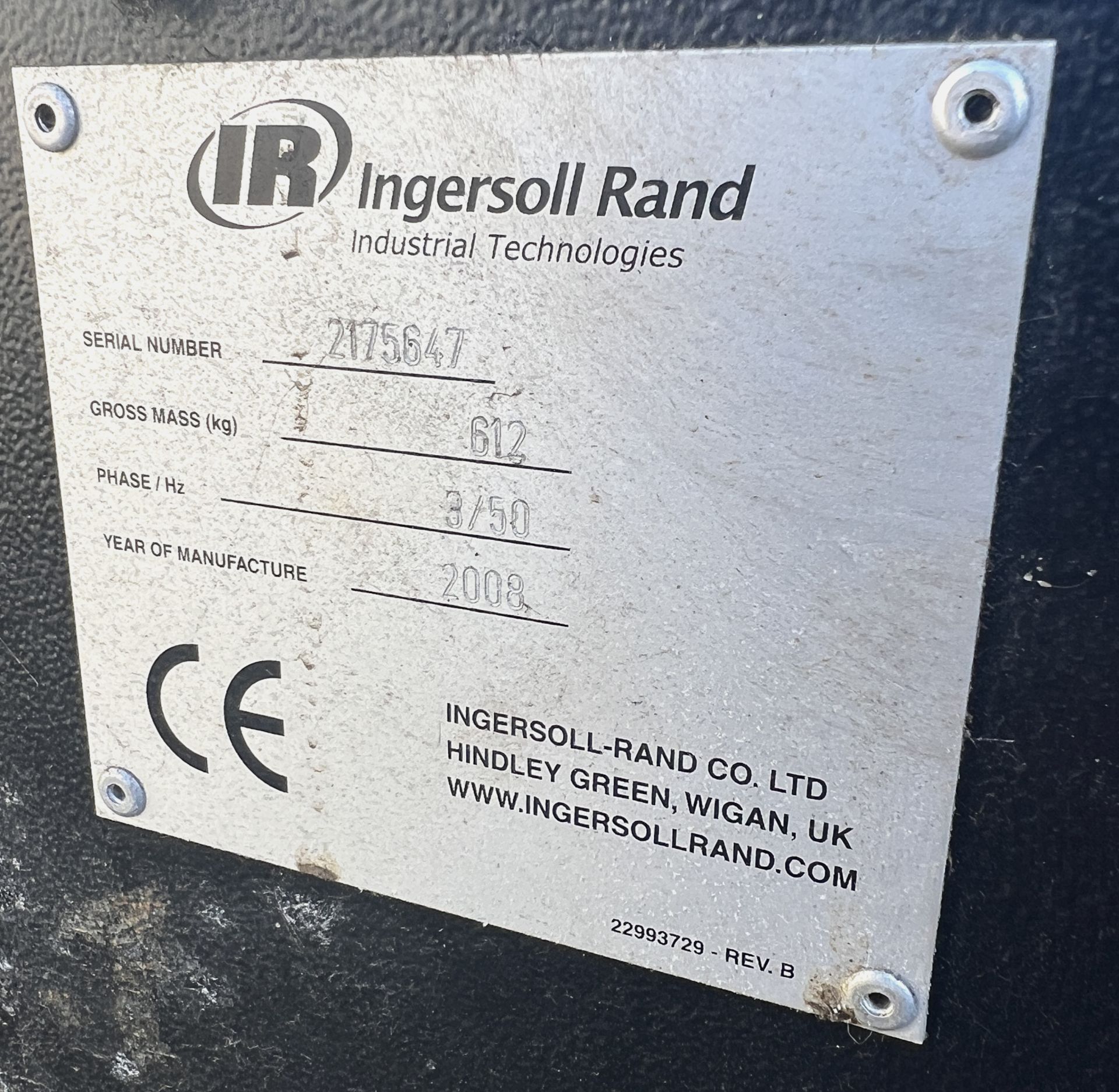 Ingersoll Rand IRN18K-CC compressor – 380-415V - 10bar – 2.66m3/min – W 1630 x D 725 – H 1290mm - Image 6 of 14