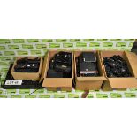 12x Motorola Pro series two way radios with batteries & antennas - mixed faults, 17x Motorola GM350