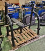 Matrix bench press rack - missing plastic cap from top - W 1600 x D 1550 x H 1260 mm