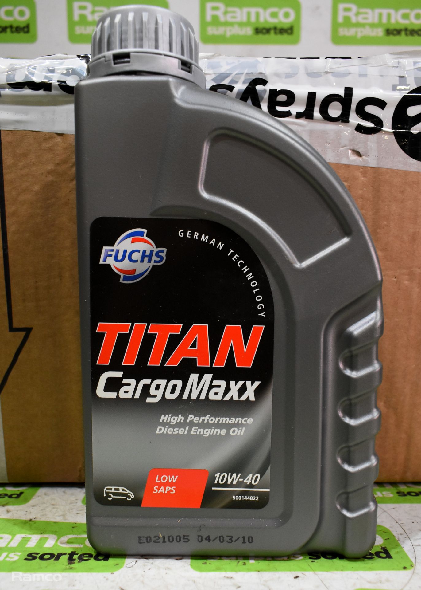 9x bottles of Fuchs Titan Cargomaxx diesel engine oil - 1 litre - Image 2 of 3