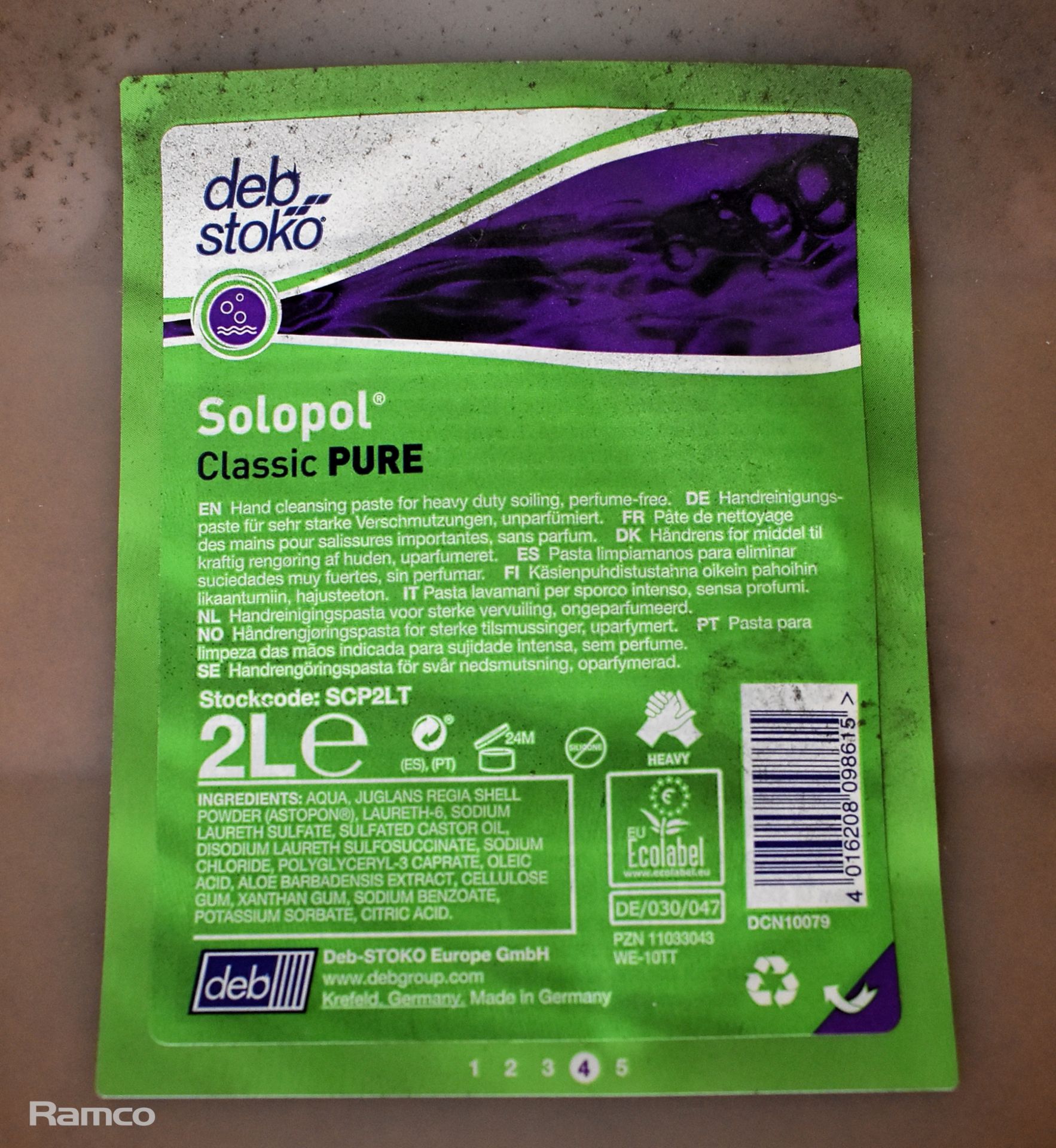 5x bottles of Solopol heavy duty cleansing paste - 2L, 12x Dolphin bacterial hand soap sanitiser - Image 7 of 8