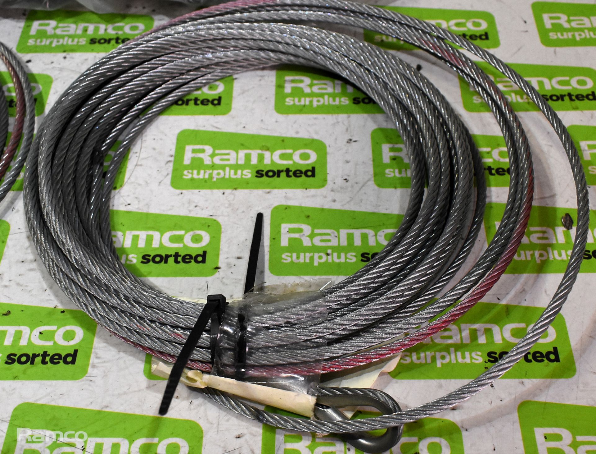 Box of various sized winch cables - Image 3 of 5
