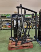 Pulse Fitness 310G chest press gym station - damage to seat - W 1600 x D 1350 x H 1850 mm