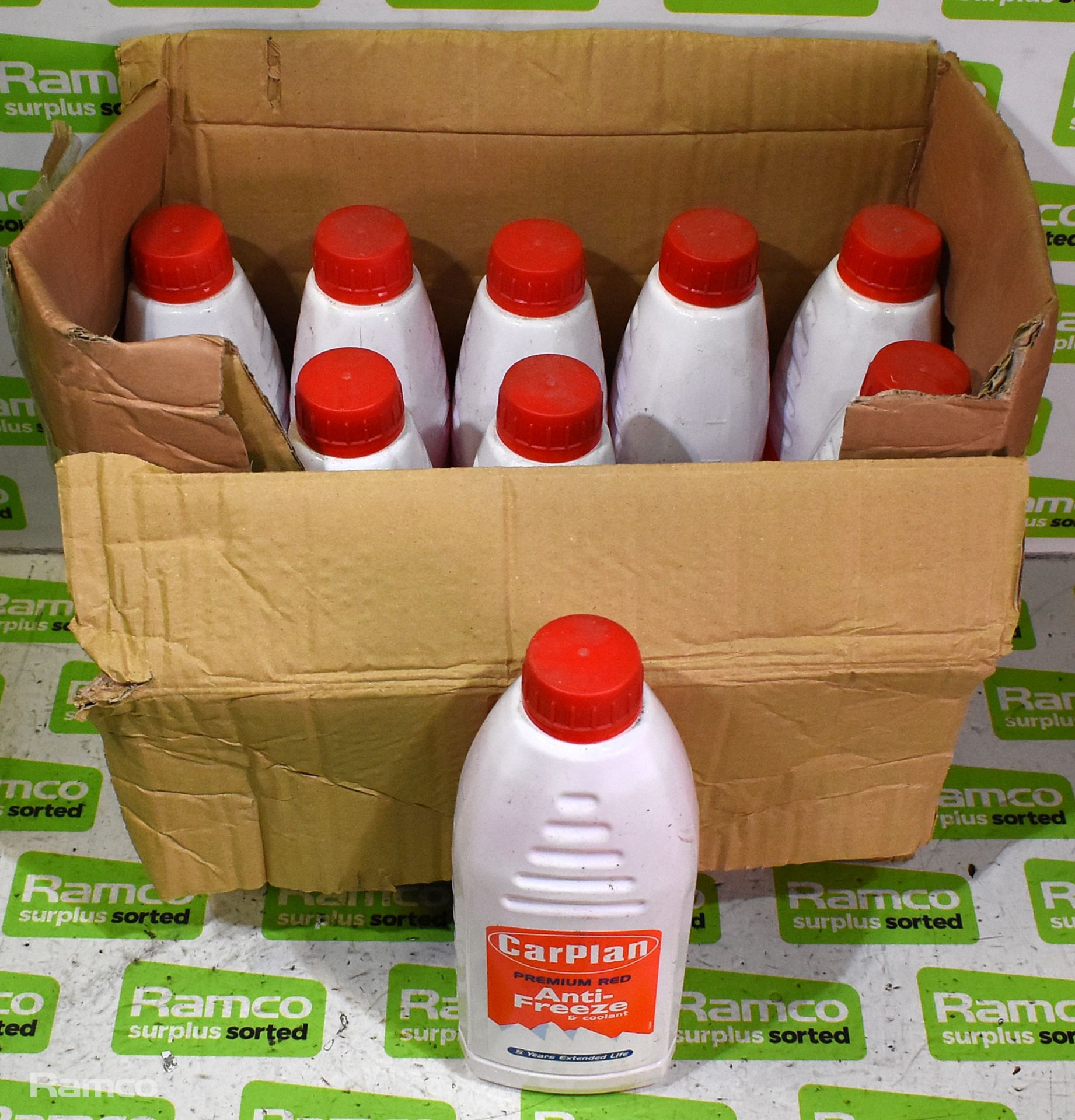 10x bottles of CarPlan premium red antifreeze and coolant - 1 litre - Image 2 of 4