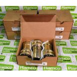 5 boxes of 1 inch BSP 72 series couplings - 3 per box