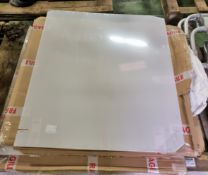 3x boxes of perspex covid screens - panel size W 900 x H 800 mm - 5 per box