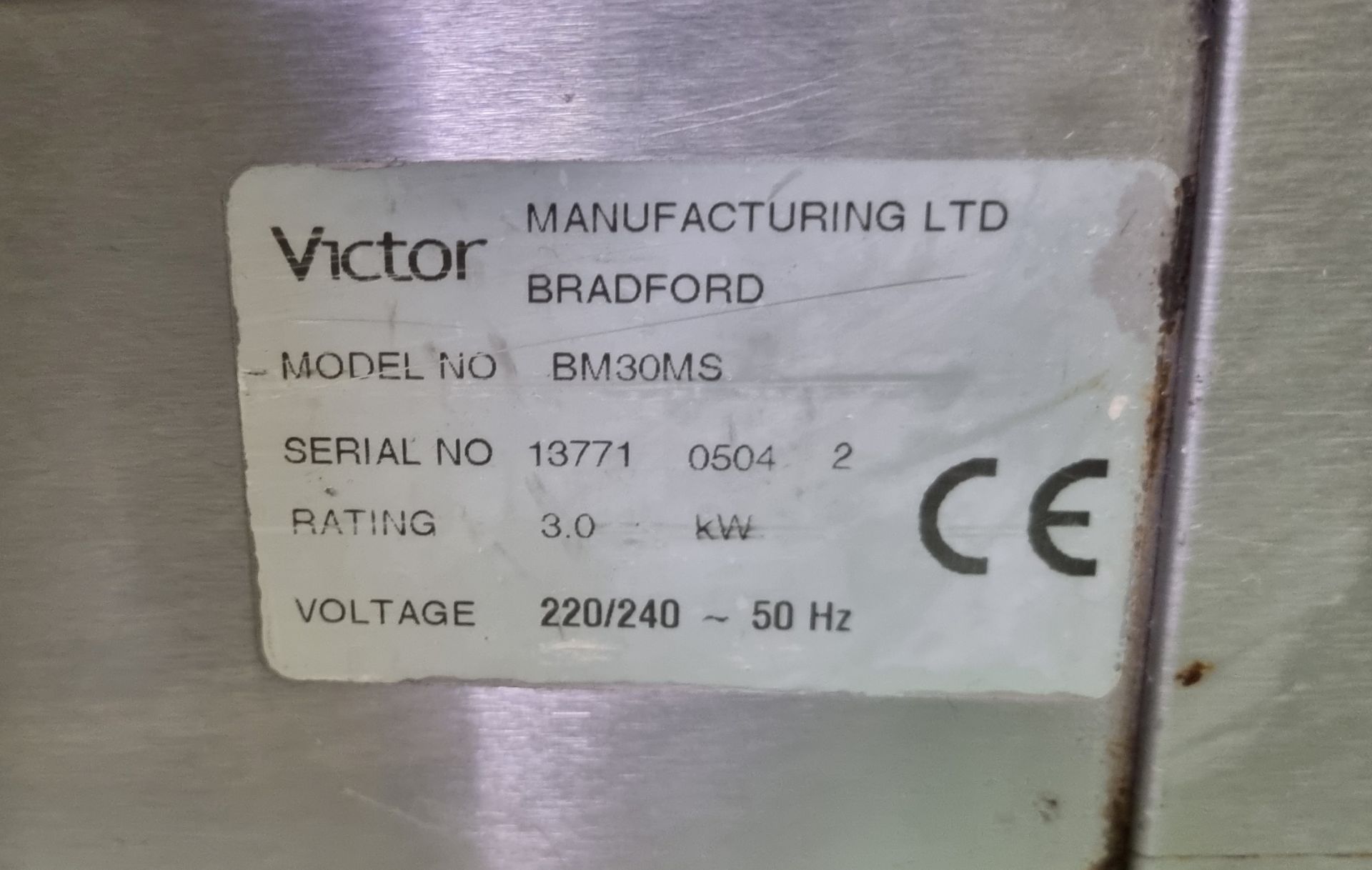 Victor Crown BM30MS mobile bain marie hot cupboard - 220/240V - missing pans - W 1300 x D 900 - Bild 5 aus 5